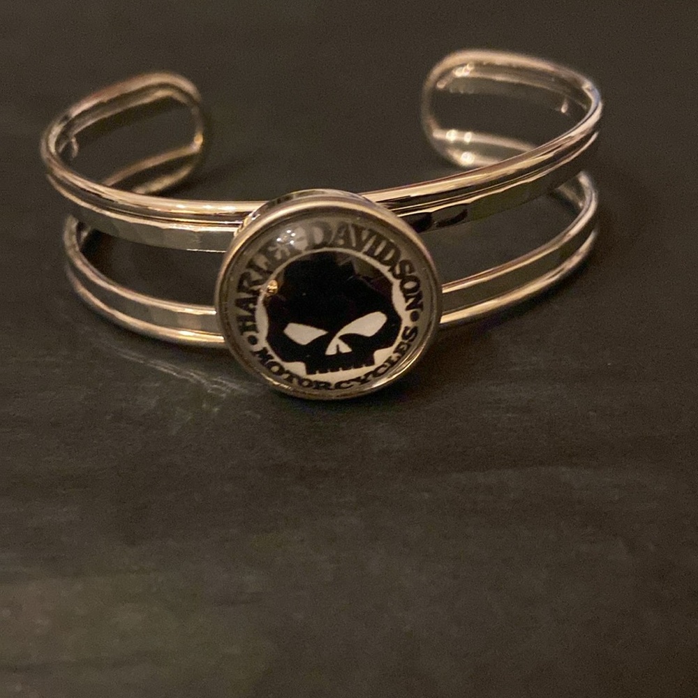 Harley Willie G Snap Button Bracelet Cuff - Picture 6 of 6
